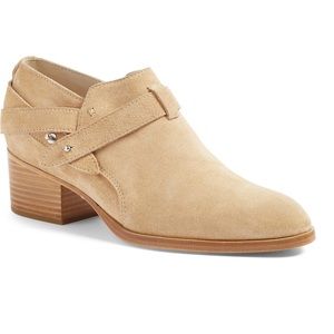 rag & bone Beige Suede Ankle Booties